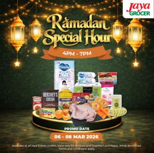 Jaya Grocer Ramadan Promotion 2026: Ramadan Special Hour Deals | 6 - 8 March 2026