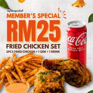 myBurgerLab Promotion: RM25 Fried Chicken Set Member's Special | 5-15 March 2026