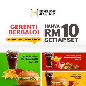 McDonald's Promotion: RM10 Gerenti Berbaloi Sets | 2-13 March 2026
