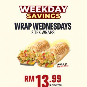 Texas Chicken Wednesday Promotion: Wrap Wednesdays | 11 March 2026
