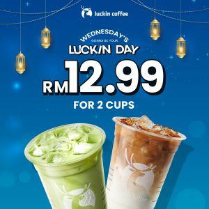 Luckin Coffee Wednesday Promotion: 2 Cups for RM12.99 | 11 March 2026