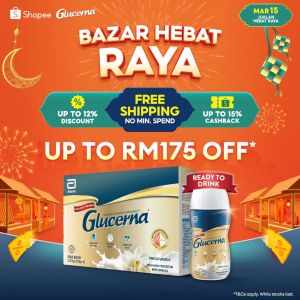 Glucerna Shopee Raya Sale: Bazar Hebat Raya | 15 March 2026