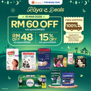 Kimberly-Clark & Huggies Shopee Raya Sale: Raya Deals | 15 March 2026
