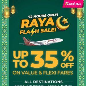 Batik Air Raya Sale: 72 Hours Flash Sale | until 15 March 2026