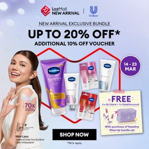 Unilever Lazada Promo: Vaseline Glow Up Set Up to 20% Off | 14-23 March 2026