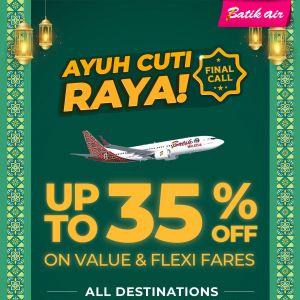 Batik Air Flight Tickets: Batik Air Raya Sale | March 2026