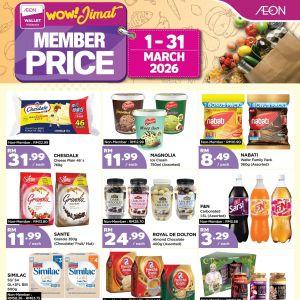 AEON Promotion: wow! Jimat Member Price Deals | 1 - 31 March 2026