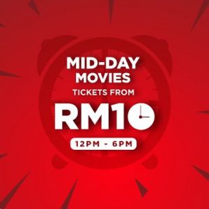 TGV Promotion: Mid-Day Movies - Tickets From RM10 | All-Year-Long