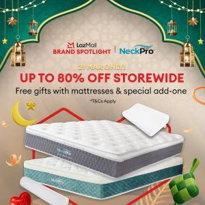 NeckPro Sale @ Lazada: LazMall Brand Spotlight - Up to 80% OFF | 21 March 2026