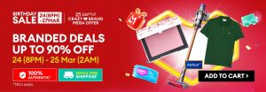 Lazada Birthday Sale 2026: Crazy Brand Mega Offer - Up To 90% OFF | 24-27 March 2026