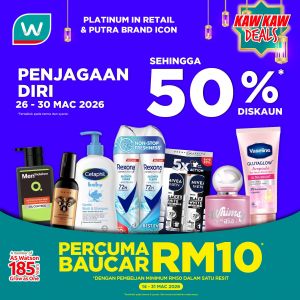 Watsons Promotion: Self-Care Raya Kaw Kaw Deals - Up to 50% OFF & FREE RM10 Voucher | 26-30 March 2026