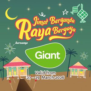 Giant Weekend Promotion: Jimat Berganda Raya Bergaya - Fresh Seafood, Groceries & 27% OFF Wall's | 27-29 March 2026