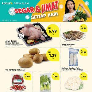 Lotus's Promotion @ Setia Alam: Segar & Jimat - Fresh Chicken RM6.99/kg | 27-31 March 2026