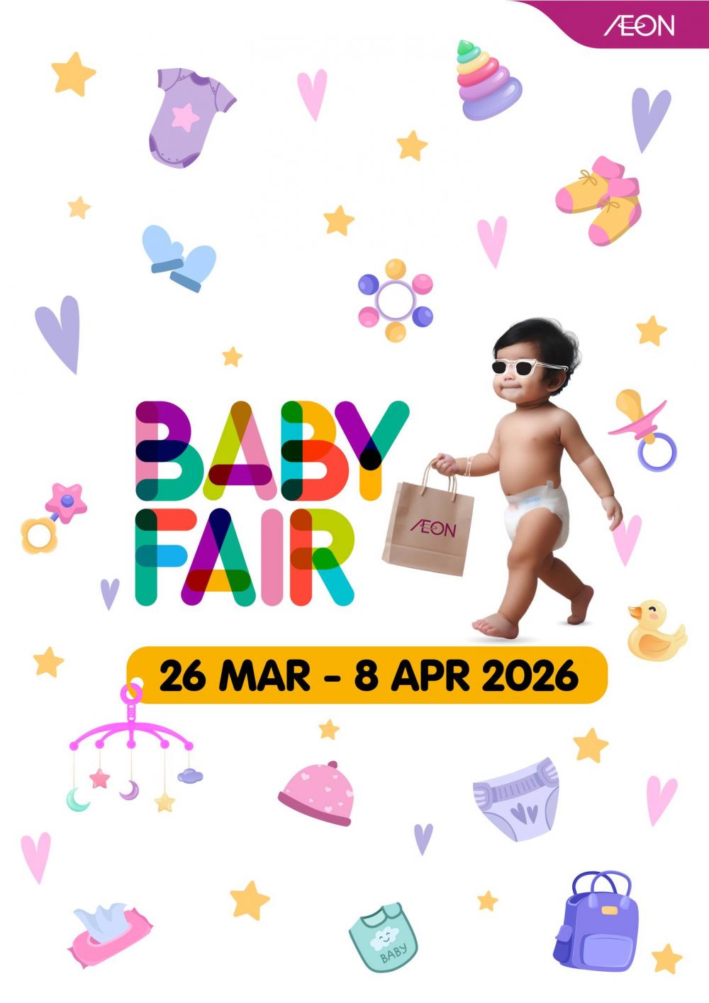 AEON Promotion: Baby Fair - Free Gifts & Vouchers | 26 Mar - 8 Apr 2026