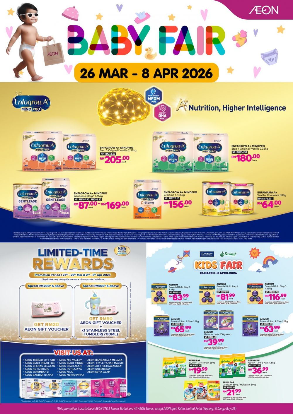 AEON Promotion: Baby Fair - Free Gifts & Vouchers | 26 Mar - 8 Apr 2026