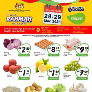 Giant Promotion: Jualan Rahmah Madani - Essential Groceries from RM0.89 | 28-29 Mar 2026