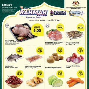 Lotus's Promotion @ Plentong: Jualan Rahmah - Fresh Chicken RM6/kg & Grade C Egg RM5.50 | 28-29 Mar 2026
