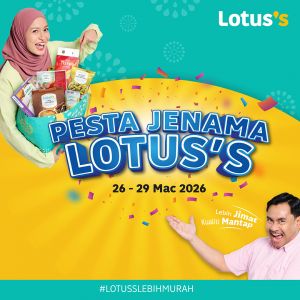 Lotus's Promotion: Pesta Jenama - Free Gifts & Grocery Deals | 26-29 March 2026