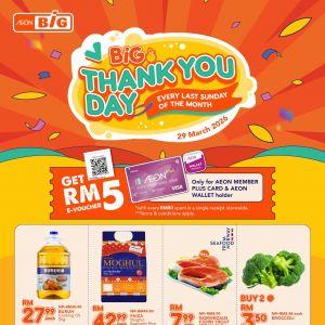 AEON BiG Promotion: BiG Thank You Day - Free RM5 E-Voucher | 29 March 2026