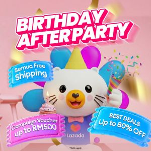 Lazada Birthday Sale After Party: Up to 80% OFF + Free Shipping | 28-31 March 2026