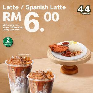 Nasken Coffee 4.4 Promo: RM6 Latte / Spanish Latte | March - April 2026