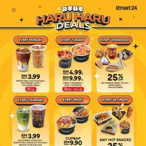 emart24 Promotion: Haru Haru Deals - Daily Discounts from RM1.50 | From 30 March 2026