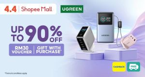 UGREEN 4.4 Sale 2026 @ Shopee: Mega Tech Deals - Up to 90% OFF + RM30 Voucher