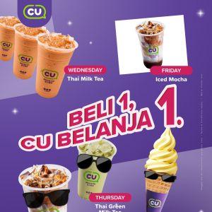 CU Buy 1 Free 1 Promo: Beli 1 Belanja 1 Daily Deals - Free Coffee & Soft Serve