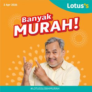 Lotus's Promotion: Banyak Murah Deals - Up to 50% OFF Groceries | 2-15 Apr 2026