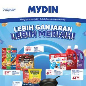 MYDIN Promotion Catalogue: Lebih Ganjaran Lebih Meriah - Win RM222,222 Prizes! | 2 - 13 April 2026