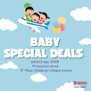 SOGO Promotion: Baby Special Deals - Baby Suits from RM10 | Until 13 Apr 2026
