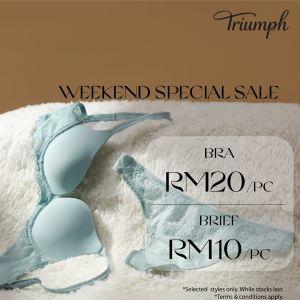 Triumph Sale @ Genting Highlands Premium Outlets: Weekend Special Sale - Bras RM20 & Briefs RM10 | 1-30 April 2026