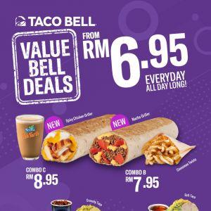 Taco Bell Menu: Value Bell Deals - Combos From RM6.95 Everyday | April 2026