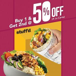 Stuff'd Promotion: A La Carte Sale - Buy 1 Get 2nd at 50% OFF | 6 Apr - 3 May 2026