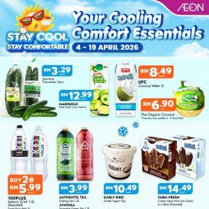 AEON Promotion: Cooling Comfort Essentials - Special Deals on Groceries | 4 - 19 April 2026