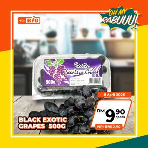 AEON BiG Wednesday Promotion: Oh My Rabuuu! - Grapes at RM9.90 & Garlic RM3.90 | 8 April 2026