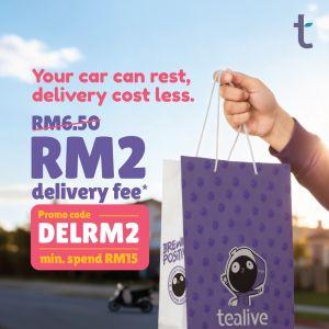 Tealive Promotion: RM2 Delivery Fee - Promo Code DELRM2 | April 2026