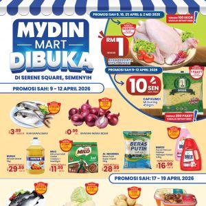 MYDIN Mart Serene Square Opening Promotion: KawKaw Deals - RM1 Whole Chicken | 9 April - 3 May 2026