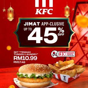KFC Promotion: Jimat App-Clusive - Up to 45% OFF | April 2026