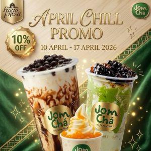 Jom Cha Promotion: April Chill Promo - 10% OFF All Items | 10 April - 17 April 2026