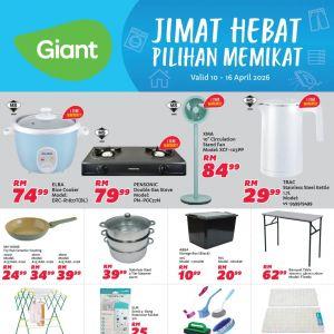 Giant Promotion: Jimat Hebat Pilihan Memikat - Household Essential Deals From RM2.90 | 10 - 16 April 2026
