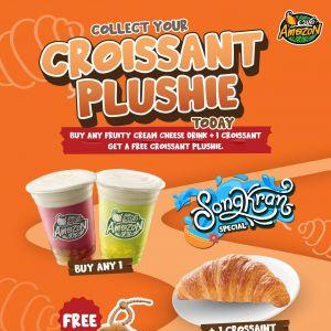 Cafe Amazon Promotion: Songkran Special - FREE Croissant Plushie | April 2026