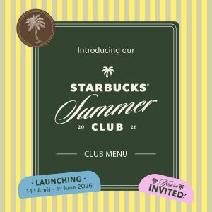 Starbucks Menu: Summer Club 2026 - Discover New Fuji Apple & Brownie Beverages | 14 April - 1 June 2026