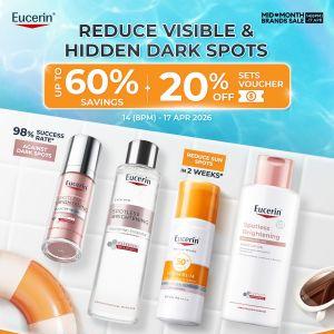 Eucerin Lazada Mid Month Sale: Brands Sale - Up to 60% Savings + 20% OFF Voucher & Free Gifts | 14-17 April 2026