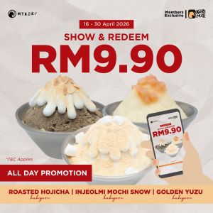 Mykori Promotion: Kori Mate Members Exclusive - RM9.90 Kakigori | 16 - 30 Apr 2026