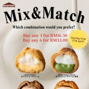 Chateraise Promotion: Mix & Match Puffs - Buy 3 for RM16.50 | April 2026