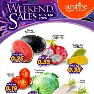 Sunshine Weekend Promotion: Weekend Sales - Coke 1.5L @ RM2.69 | 17-19 Apr 2026