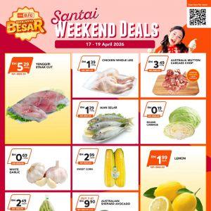 最新 AEON BiG 促销 (2026年4月17日-19日)：Santai Weekend Deals | 各种生鲜杂货与家电超值特价