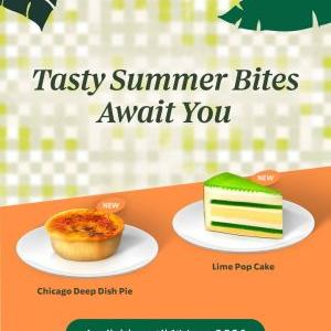 Starbucks Menu: Tasty Summer Bites - New Chicago Deep Dish Pie & Lime Pop Cake | Until June 2026