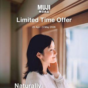 MUJI Promotion: Limited Time Offer - 15% OFF Home Essentials & More | 23 Apr - 3 May 2026